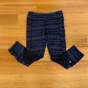 Lululemon Cropped striped workout pants